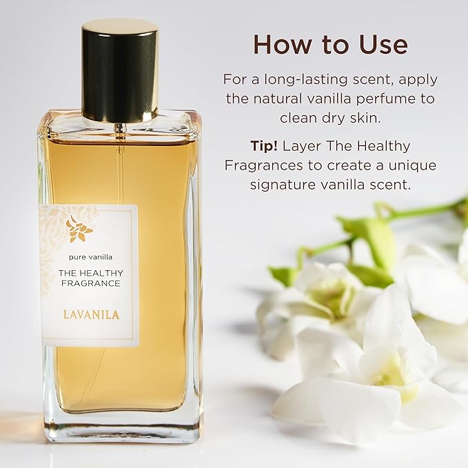 Lavanila Pure Vanilla Perfume for Women, 3.4 Fl Oz - Pure Madagascar Vanilla Fragrance, Clean and Natural Eau de Parfum Made In USA-BrightBean Baby