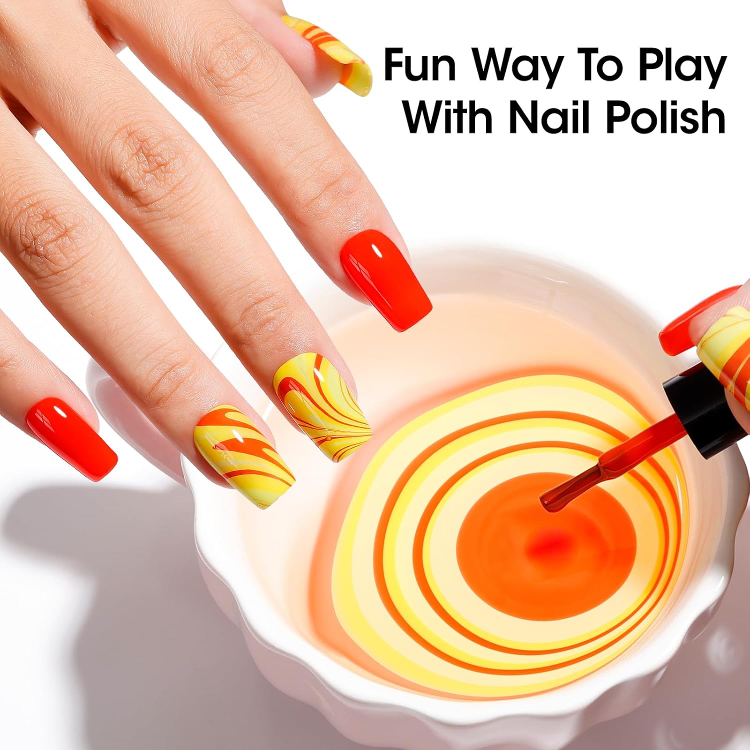 GELLEN Bright Neon Nail Polish Set, Quick Air Dry Regular Nail Polish Vibrant Rainbow 12 Colors Set for Fingernail Toe Nails Salon Home, Hema Free, Non-toxic, Red Pink Blue Green Purple Orange Yellow-BrightBean Baby