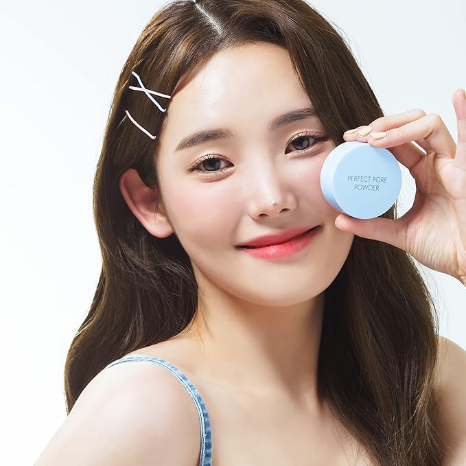 THESAEM Saemmul Perfect Pore Powder - Oil & Sebum Control Long Lasting Silky Face, Skin Soothing & Purifying with Green Tea Water and Tea Tree Extract, 0.18oz-BrightBean Baby