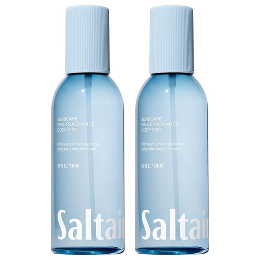 Saltair Body Mist 2 Pack - Fine Fragrance, Lightweight Body Spray Mist with Seascape Scent. Long Lasting Perfume Mist. 2x 8oz Bottles-BrightBean Baby