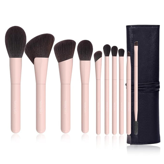 Makeup Brushes 10Pcs Professional Makeup Brush Set Foundation Contour Concealer Blush Highlight Powder Blending Eye Shadow Brush-BrightBean Baby