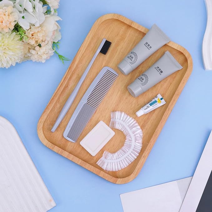 Hygiene Kit, Hygiene Kit Bulk, Travel Hygiene Kit With Toothbrush, Toothpaste, Comb, Shampoo, Shower Gel, Shower Cap And Soap, Individually Packed, Suitable For Hotel, Home, Travel (12 sets)-BrightBean Baby