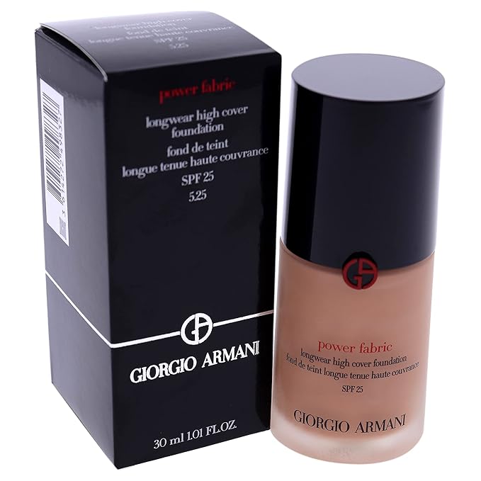 Power Fabric Longwear High Cover Foundation SPF 25-5.25 by Giorgio Armani for Women - 1 oz Foundation-BrightBean Baby