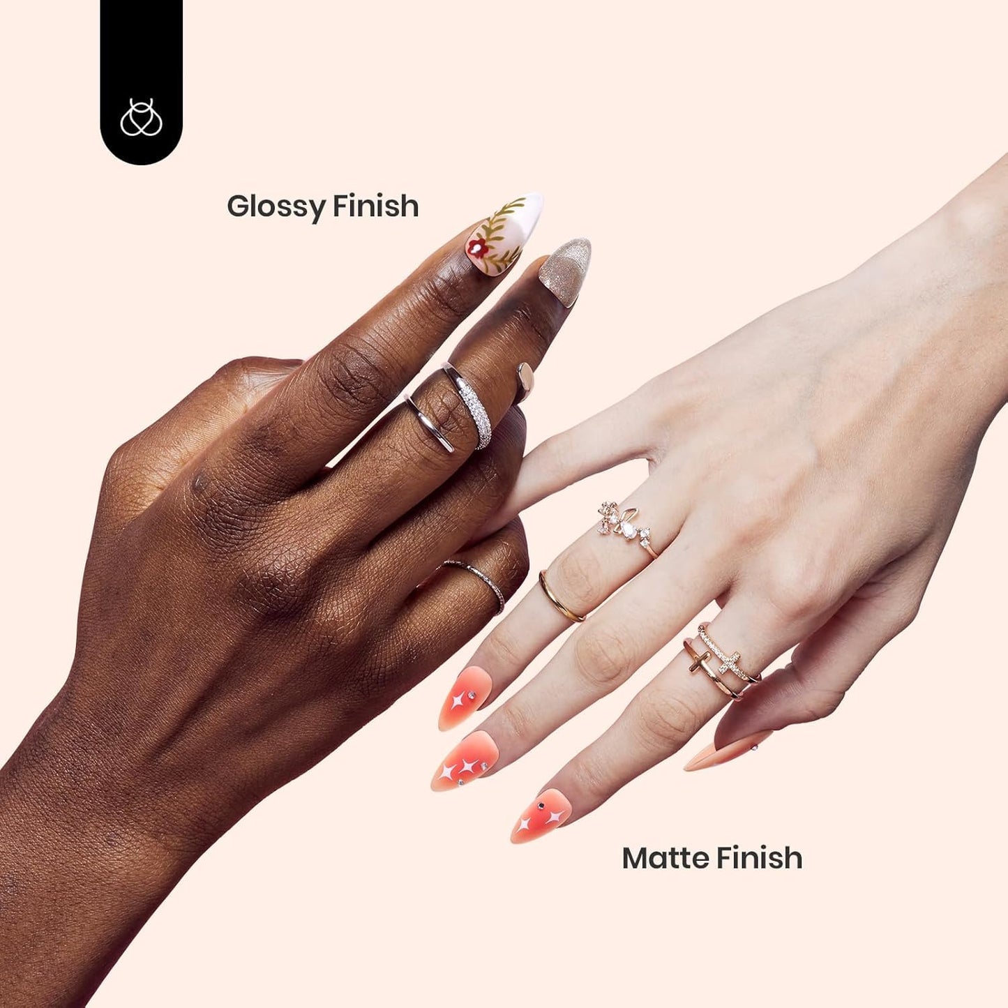 Beetles Matte Gel Top Coat No Wipe Top Coat Gel Nail Polish & Base Coat Set, 3Pcs 15ml Nail Polish Long Lasting Basic Combination, Soak Off LED Nail Lamp Art DIY Design Gifts for Women Her-BrightBean Baby