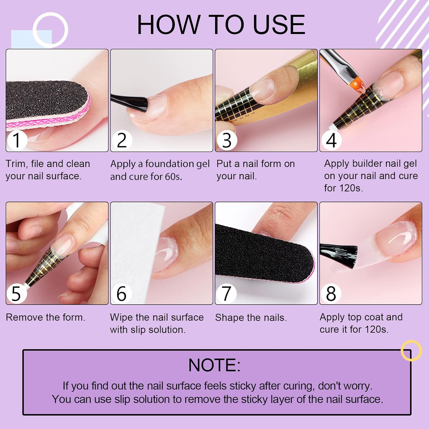 SAVILAND LED & U V Builder Nail Gel - 100 G Large Capacity Clear Hard Gel for Nails, Nail Extension Strengthen Hard Builder Kit Stuff for DIY Art Manicure Set-BrightBean Baby