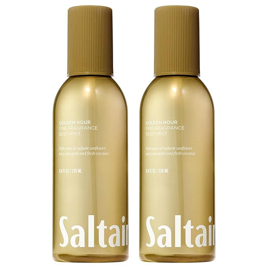 Saltair Body Mist 2 Pack - Fine Fragrance, Lightweight Body Spray Mist with Golden Hour Scent. Long Lasting Perfume Mist. 2x 8oz Bottles-BrightBean Baby
