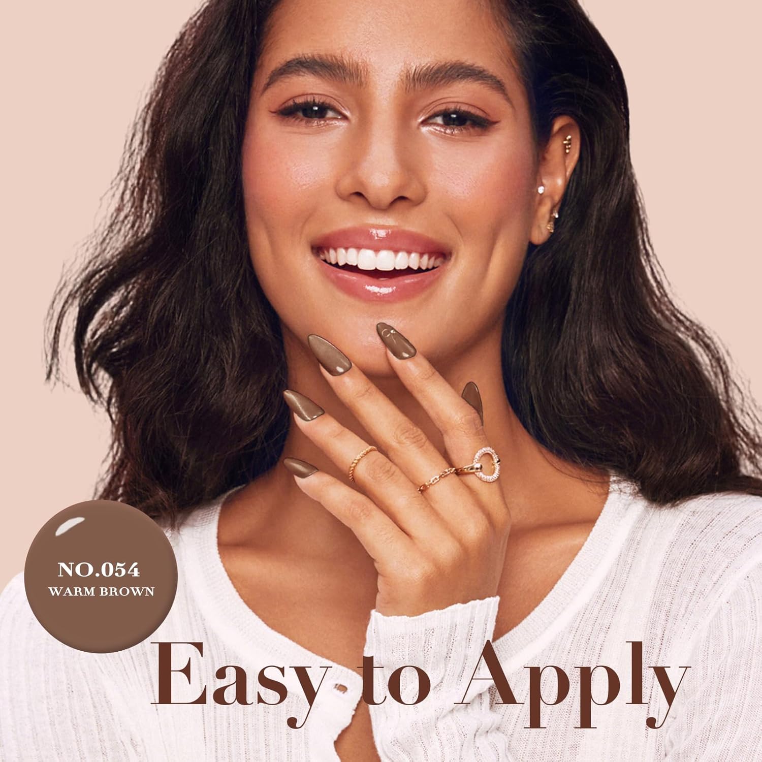 AZUREBEAUTY Nail Polish Set 4 Colors Nude Purple Glitter Nail Polish Quick Dry Natural Nail Lacquer Fingernail with Top Coat DIY Salon Home-BrightBean Baby