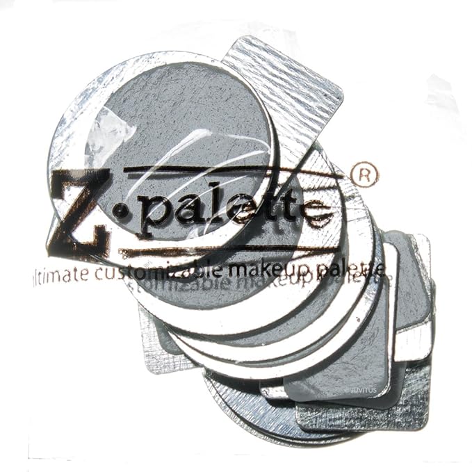 Z Palette Large Metallic Collection (Metallic Silver) with 20 Piece Metal Stickers - Made Exclusively for JUVITUS-BrightBean Baby
