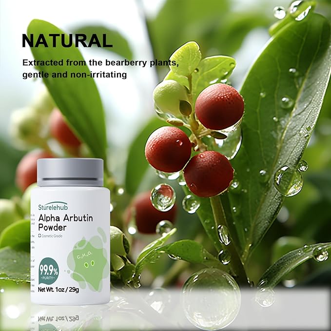 Alpha Arbutin Powder, 1OZ 99.9% Purity, Cosmetic Grade, Alpha Arbutin Powder for Homemade Cosmetics-BrightBean Baby