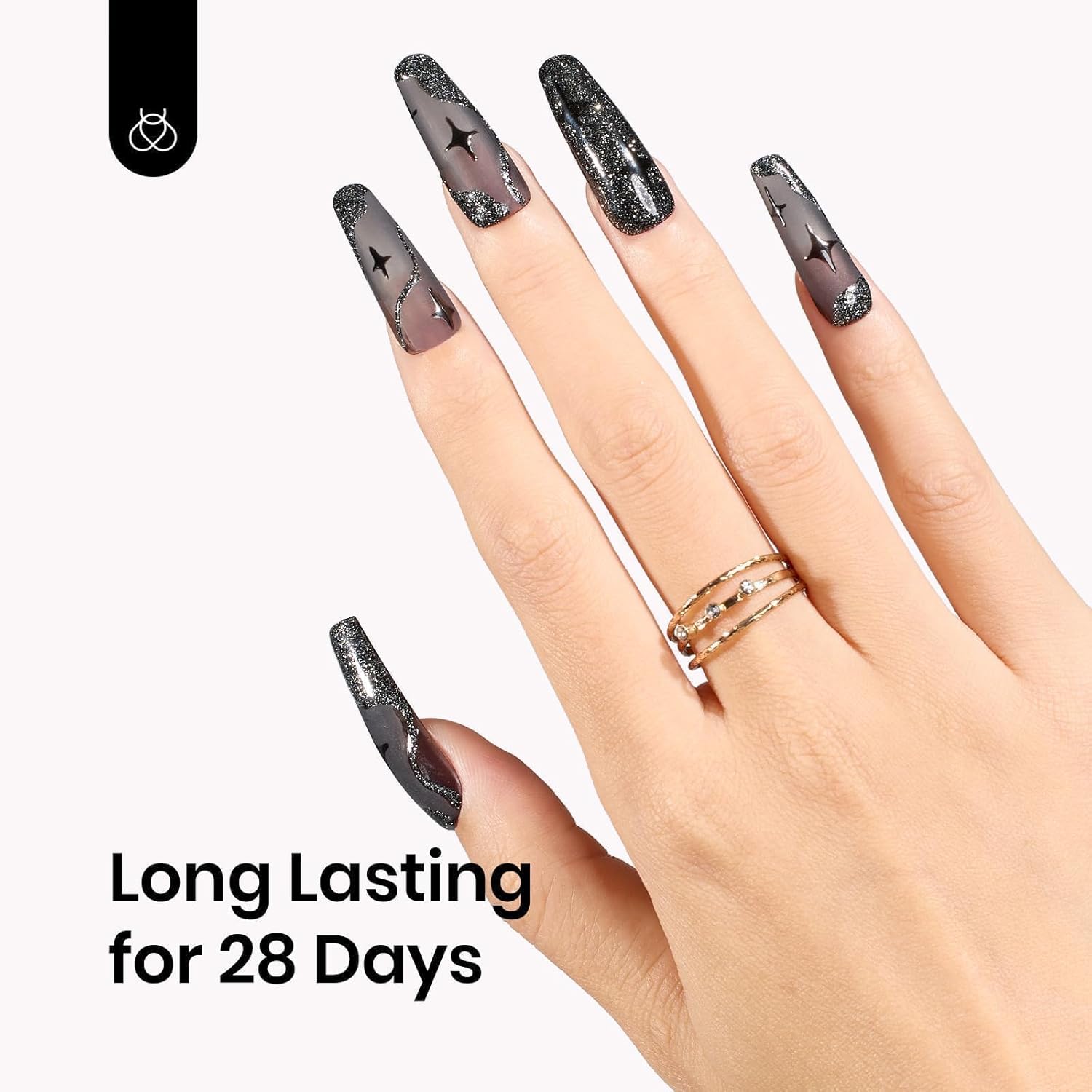 Beetles Black Jelly Gel Nail Polish - 15ML Sheer Black Gel Polish Neutral Jelly Translucent Effect Soak Off UV French Nail Art DIY Home Manicure Gift for Women-BrightBean Baby