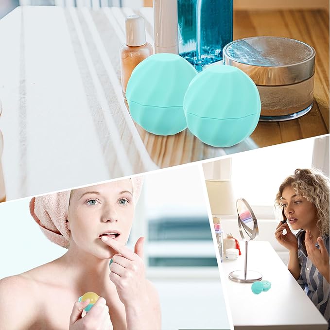 FRCOLOR Lip Balm Containers 10Pcs Empty Lip Lip Balm Bottles Filling Lipstick Box Empty Lip Balm Sphere Containers Balm Sphere Containers Lip Balm Holder-BrightBean Baby