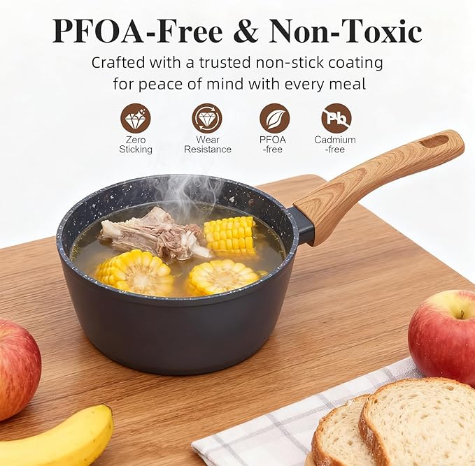 Nonstick Cookware Set 2-Piece 10.25" Black - PFOA Free