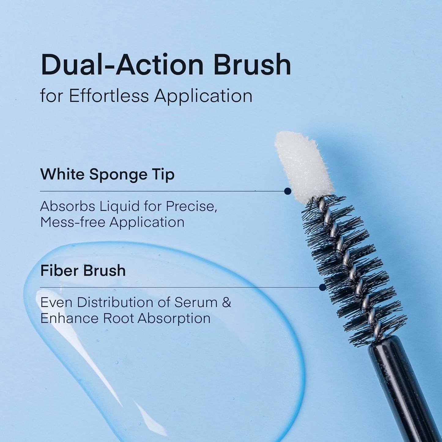 Natural Eyelash Serum with Eyebrow Serum Set - Boost Eyelash Growth Enhancer for Longer, Thicker, Fuller-Looking Lashes and Brows - Gentle & Effective Formular [3 mL + 5mL]-BrightBean Baby