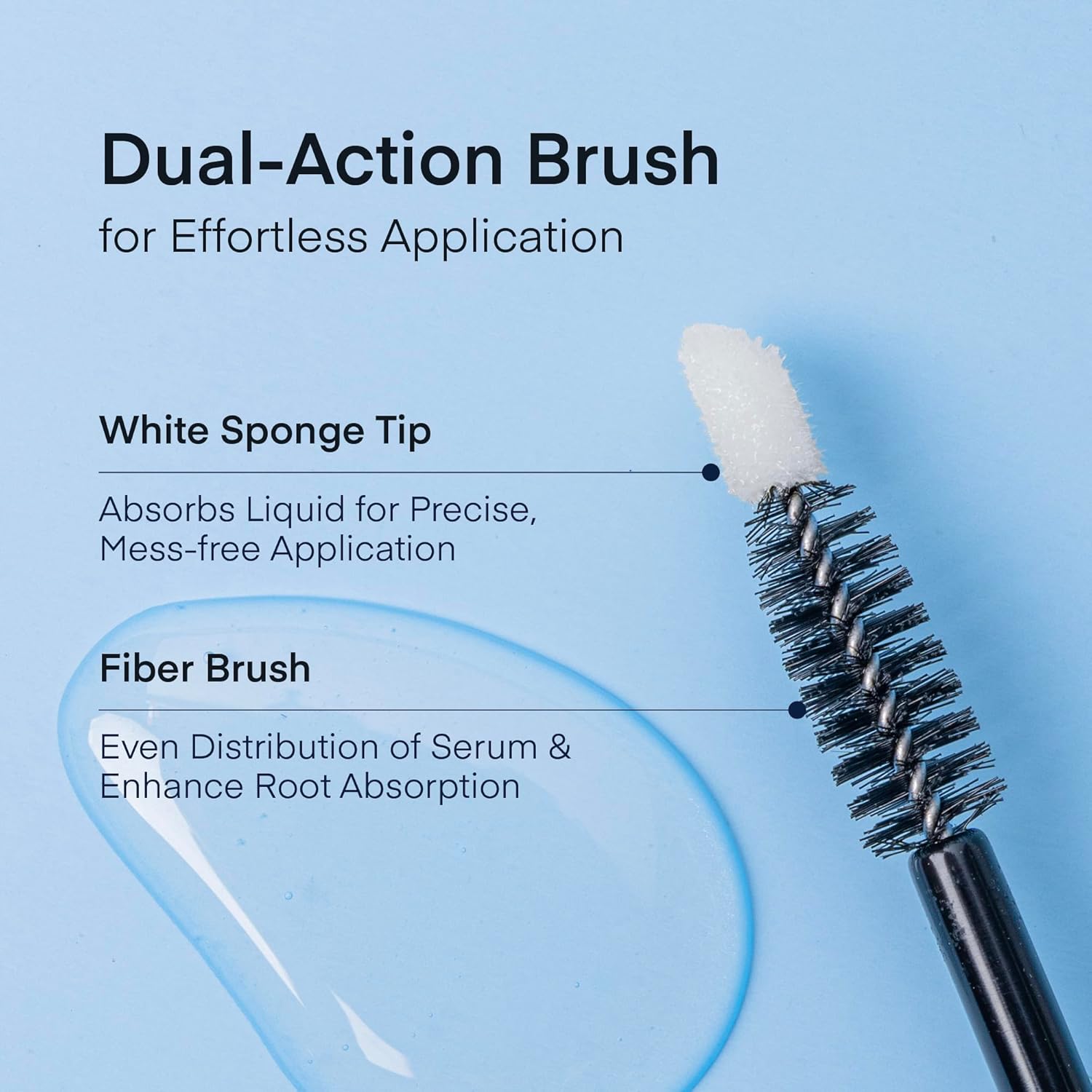 Natural Eyelash Serum with Eyebrow Serum Set - Boost Eyelash Growth Enhancer for Longer, Thicker, Fuller-Looking Lashes and Brows - Gentle & Effective Formular [3 mL + 5mL]-BrightBean Baby