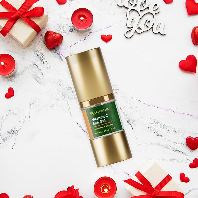 Tree of Life Beauty Anti-Aging Eye Treatment Gel Cream to Hydrate Dark Circles and Reduce Puffiness, Bags and Wrinkles, Vitamin C-BrightBean Baby