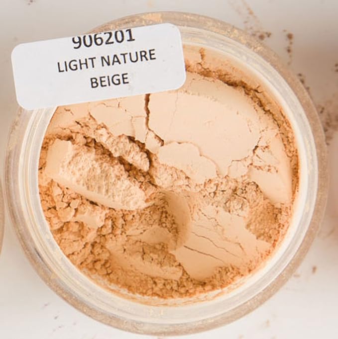 Mineral Powder Foundation, Light Nature Beige, 6 Gram-BrightBean Baby