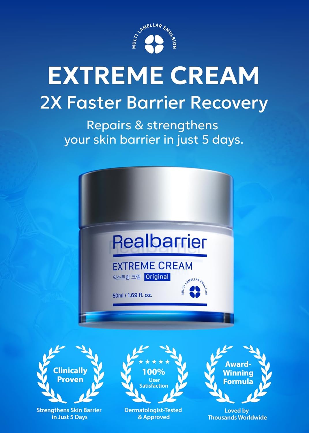 Real Barrier | Extreme Cream | Korean Moisturizer Face Cream, Korean Skin Care | Rich Face Lotion for Sensitive Skin | Hydrating Face Moisturizer with Hyaluronic Acid and Ceramides | 1.69 fl oz (50ml)-BrightBean Baby