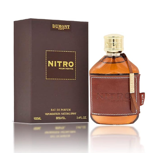 Nitro Pour Homme Eau De Parfum - Fruit, Woody, Floral Scent - 3.4 Fl Oz-BrightBean Baby
