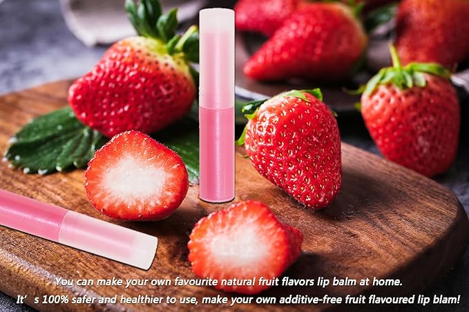0.14oz Empty Flavored Lip Balm Container Tubes Plastic Homemade Moisturizing Lip Stick with Caps Bulk Fit for Women Adult DIY Making Supplies, 25 Count (Red)-BrightBean Baby