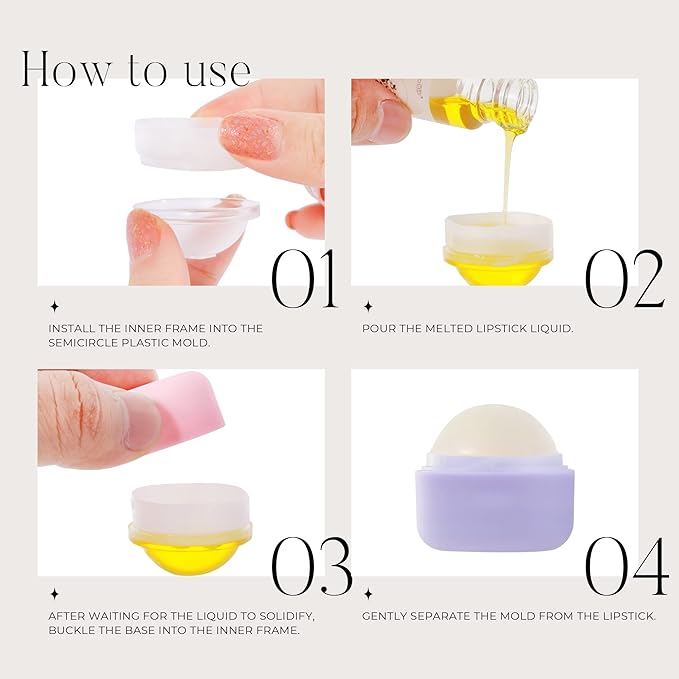 0.25 oz（7g） Empty Lip Balm Square Containers Tubes Lipstick 12 Pieces for Make Natural Lip Balm Lip Care - DIY & BPA FREE (Purple)-BrightBean Baby