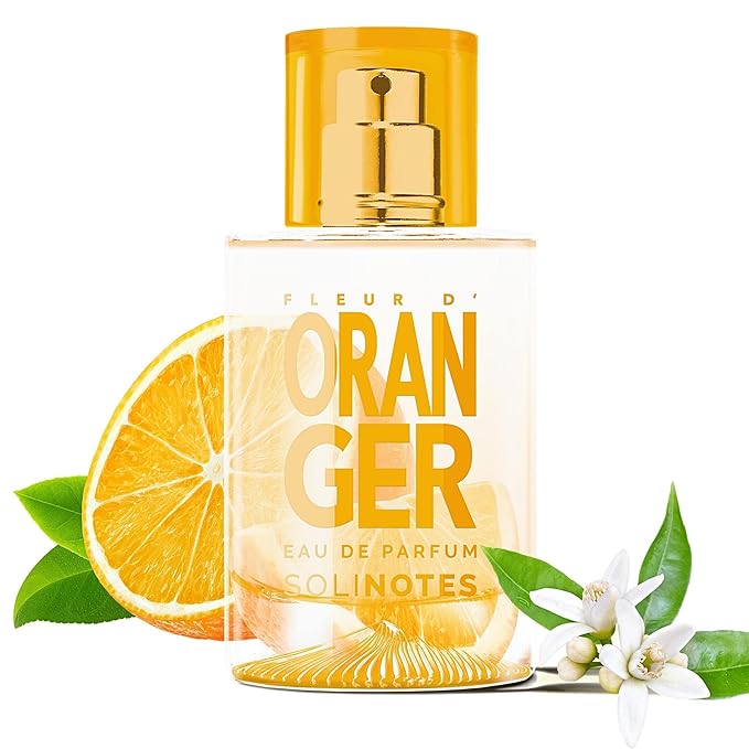 Solinotes Orange Blossom Perfume for Women & Men, 1.7 Fl Oz/ 50 ML Eau De Parfum, Delicate Floral and Soothing Scent with Premium Ingredients - Clean Perfume, Cruelty Free, Vegan, Made in France-BrightBean Baby