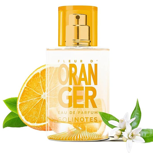 Solinotes Orange Blossom Perfume for Women & Men, 1.7 Fl Oz/ 50 ML Eau De Parfum, Delicate Floral and Soothing Scent with Premium Ingredients - Clean Perfume, Cruelty Free, Vegan, Made in France-BrightBean Baby