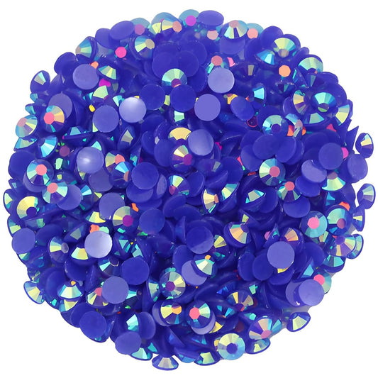 2250 Pcs SS16 4mm AB Flatback Rhinestones for Nails Art Crafts Glitter Round Shine Gems Crystals DIY Clothes Shoes （Sapphire AB）-BrightBean Baby