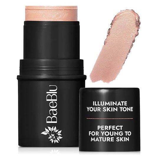 Organic Blush Tube, Moscato - 100% Natural Vegan Cream Blush Sticks, Multi-Use Bronzer, & Highlighter for Lips, Cheeks & Eyes, Buildable Shimmer, Gluten-Free, Paraben-Free, Made in USA-BrightBean Baby
