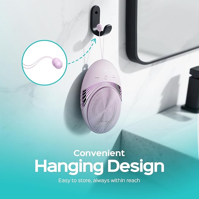 COSLUS Face Scrubber Facial Cleansing Brush: 5 Cleansing Modes Silicone Face Wash Scrubber for Women Skin Care, Sensitive Skin - Deep Cleansing & Gentle Exfoliating, Portable for Shower & Travel-BrightBean Baby