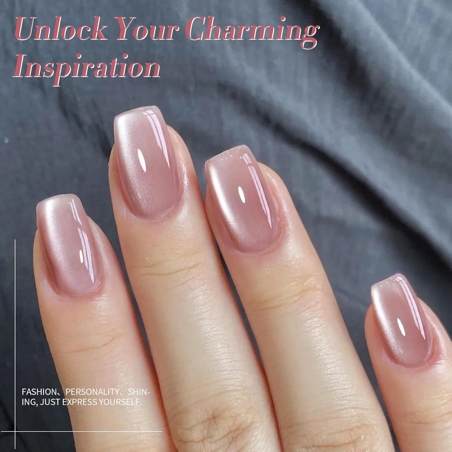 Born Pretty Cat Magnetic Eye Gel Nail Polish Cat Magnetic Gel Moonlight Dried Rose Color Cat Magnetic Glitter Nail Polish Nail Gel Soak Off Nail Art Salon Home Gift for Women 15ML-BrightBean Baby