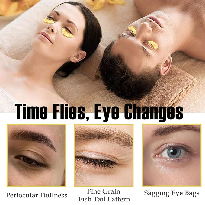 20 Pieces Lip Masks&24K Gold Gel Eye Masks,Crystal Collagen Under Eye Masks,Moisturizing Cherry Lip Patches Skin Care,Reducing Fine Lines & Dark Circle for Puffy Eyes,Birthday for Women-BrightBean Baby