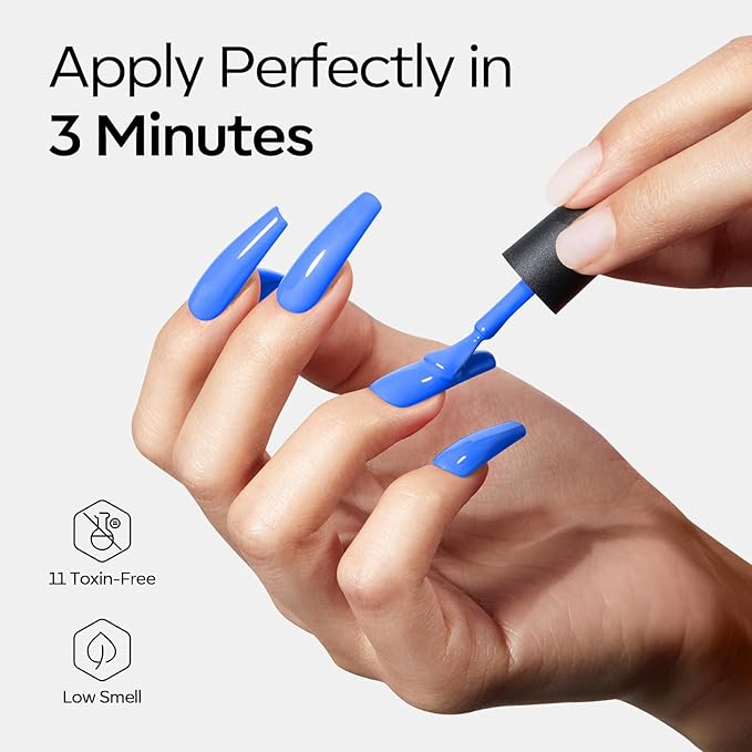 modelones Summer Gel Nail Polish, 6 Colors Jelly Gel Polish Neon LGBT Red Blue Green Pink Purple Nail Art Design Translucent Soak Off Manicure Salon DIY Girls Women Gift-BrightBean Baby