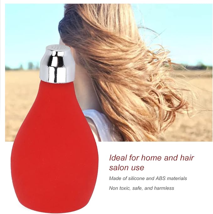 ZJchao Empty Spray Powder Bottle Hairdressing Spray Talcum Powder Prickly Heat Powder Silicone Squeeze Powder Bottle Red-BrightBean Baby