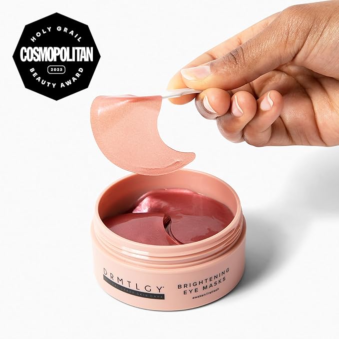 DRMTLGY Brightening Eye Masks (30 Pairs) - Caffeine Eye Masks for Dark Circles and Puffiness with Hyaluronic Acid, Eye Patches for Puffy Eyes-BrightBean Baby