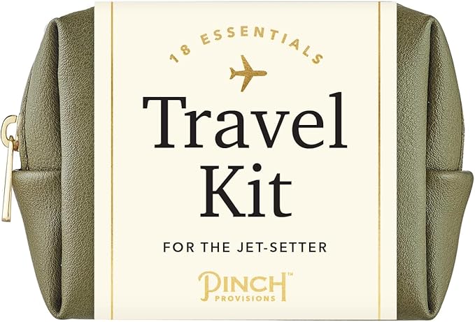 Pinch Provisions Travel Kit, includes 18 Must-Have Emergency Essential Items for Travelling, Ideal Road Trip or Airport Gift for Friends, Family & Peers, Portable Pouch-BrightBean Baby