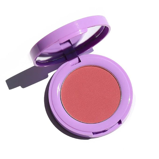 Half Caked In Bloom Powder Blush | vegan & cruelty-free, fragrance-free, highly pigmented, primer-infused | 3.8g (Soft Serve)-BrightBean Baby