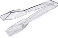 New Star Foodservice 35582 High Heat Plastic, Straight Edge Utility Tong, 6", Clear, Set of 12