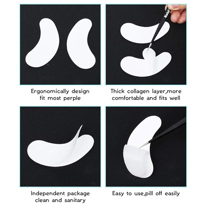 Under Eye Gel Pads Eyelash Extension Pads Lint Free DIY False Eyelash Lash Extension Makeup Eye Gel Patches Pack (50)-BrightBean Baby