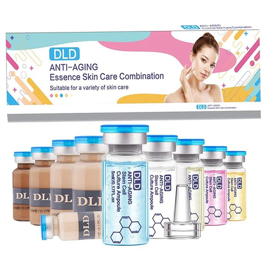 BB Facial Glow Starter Kit Facial Pigment Serum Treatment Kit,Anti-Aging Serum Pigments Set for Micro-needling Skin Treatment 10 Vials 5ml Hyaluronic Acid Ampoule foundation Essence Skin-BrightBean Baby