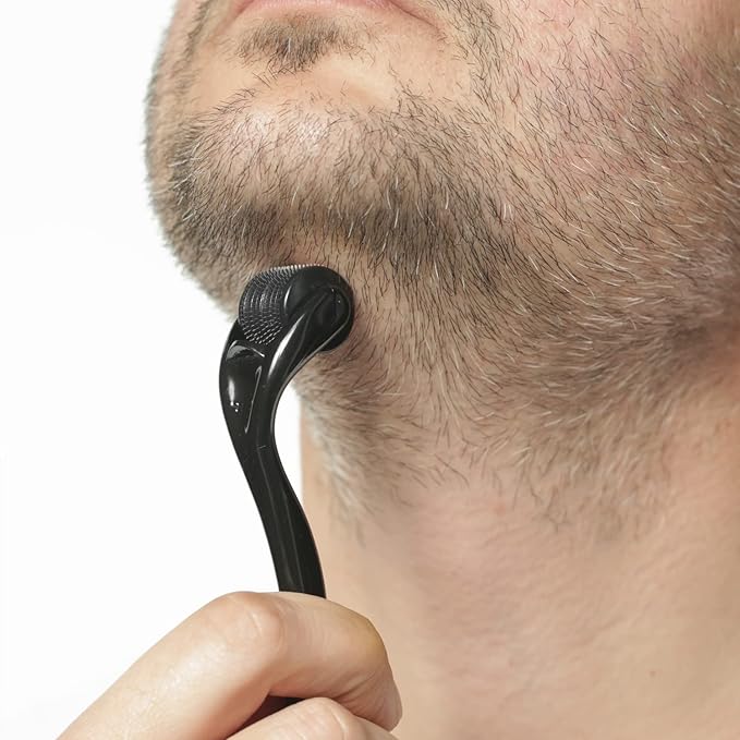 ROSELYNBOUTIQUE Derma Roller for Hair Beard Facial Skin Face 540 Titanium Microneedle - At-Home Beauty Instrument - Holiday Gift for Men Women-BrightBean Baby