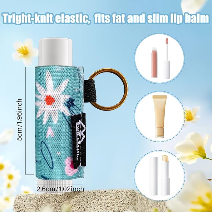 WK IEASON Lip Balm Holder Keychain Bulk Chapstick Holder Key chain-BrightBean Baby