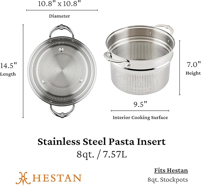 Hestan Provisions – 8-Quart Stainless Steel Pasta Insert