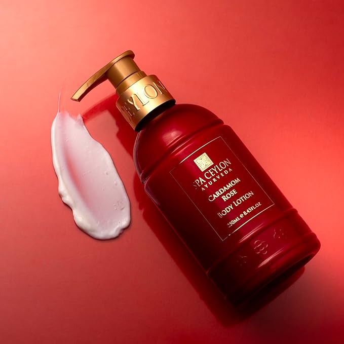 SPA CEYLON Cardamom Rose Hand & Body Lotion | Body Cream with Coconut, Almond & Himalayan Rose | Hydrating & Soothing for All Skin Types | Vegetarian & Ethical-BrightBean Baby