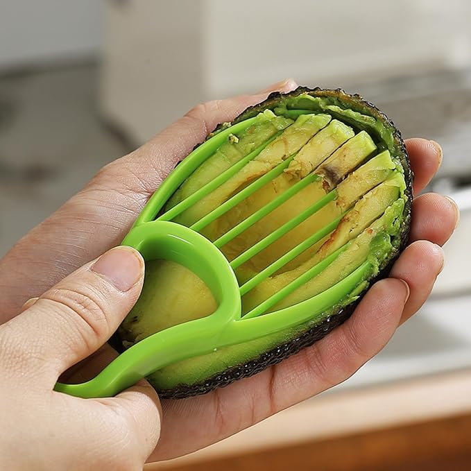 3 In 1 Avocado Slicer Tool: Avocado Peeler Slicer Tool, Avocado Knife, Avocado Cutter and Kitchen Gadgets for Pit Remover Fruit & Vegetable