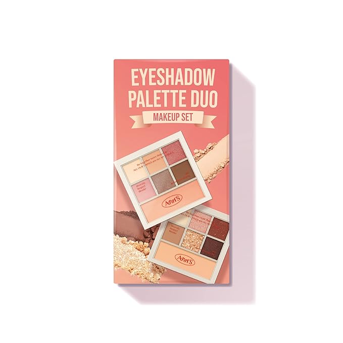 AMTS Off Sienna & Authentic Amber Eyeshadow Palettes Set, Valentine's gifts for teen girls, women | Matte Shimmer Metallic, Long Lasting-BrightBean Baby