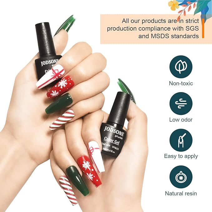 JODSONE 32 Colors Nail Polish Set With U V Light Manicure Nail Tools Nail Art Manicure Salon DIY at Home-BrightBean Baby