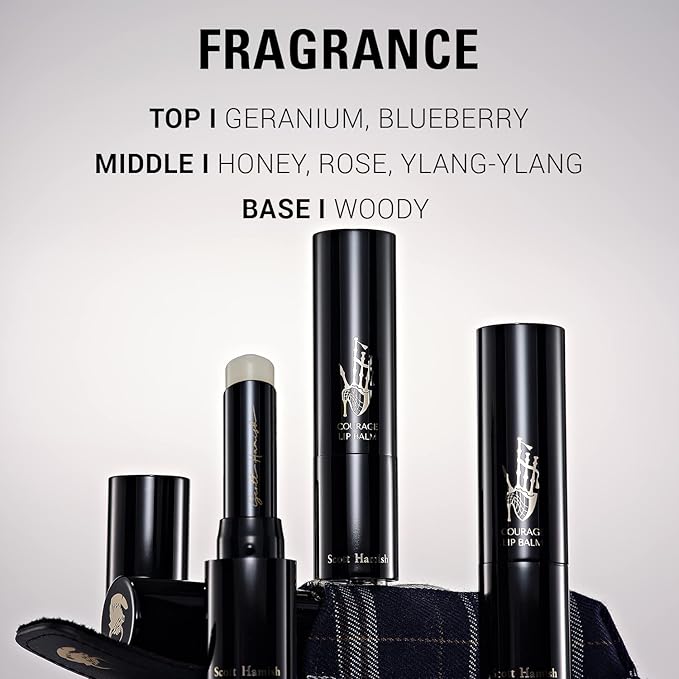 Courage Lip Balm & Case Gift Set - Pure Cowhide Leather Chapstick Holder with Hydrating Lip Balm for Dry Cracked Lips - Flavored Lip Balm & Lip Balm Holder Gift Set for Men-BrightBean Baby