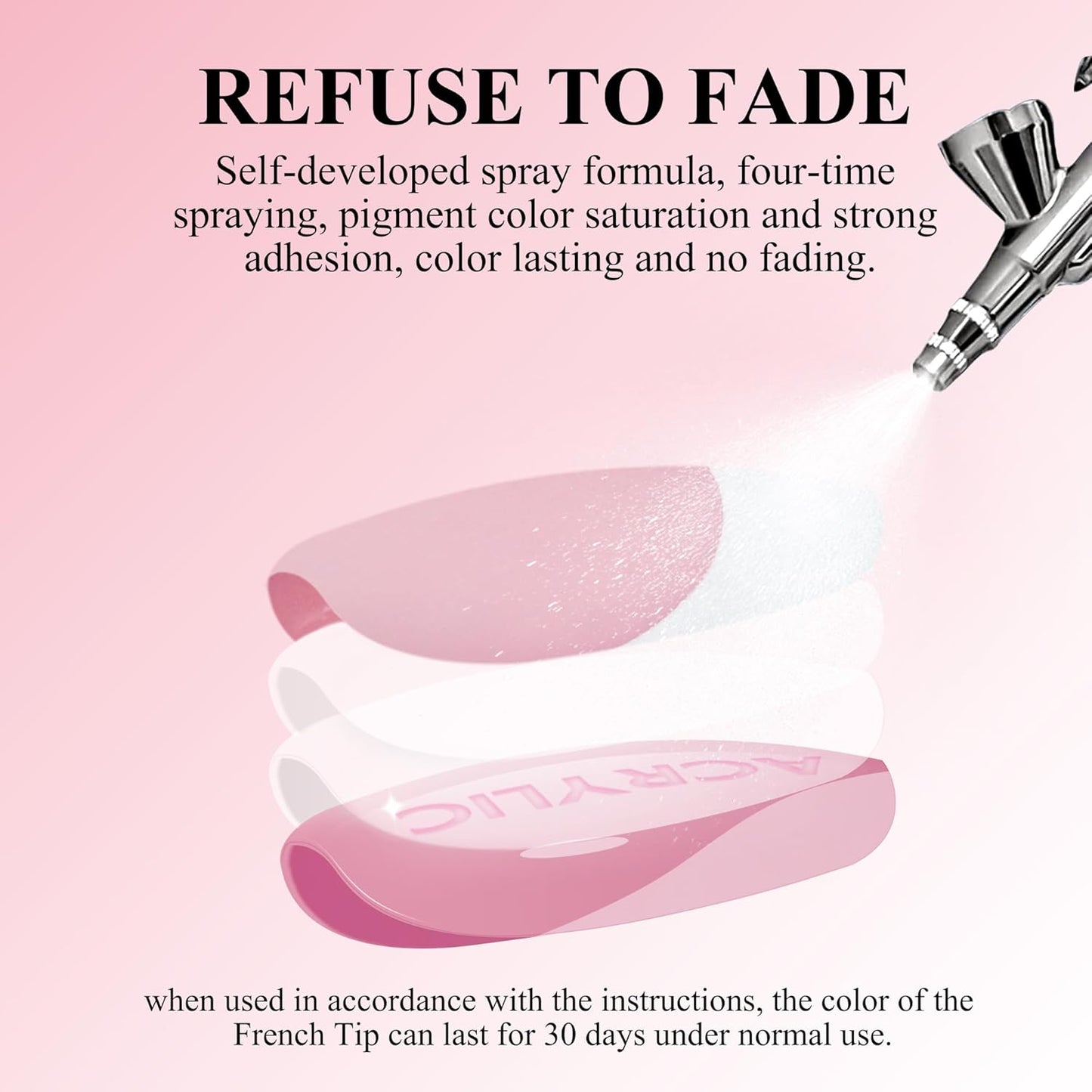 French Gel Nail Tips - Jofay Fashion French Tip Press on Nails, 10-Piece Set 320Pcs Pink long Square Nail Tips, No Need to File 3 in 1 Acrylic Fake Nails for Nail Art DIY & Nail Extension, 16 Sizes-BrightBean Baby