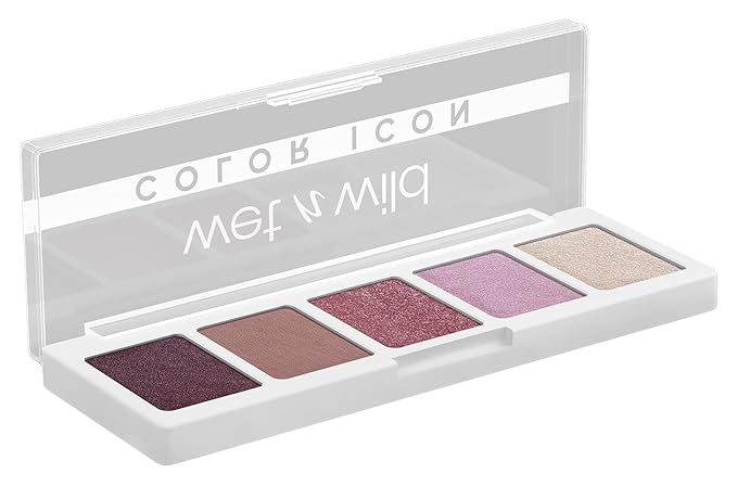 wet n wild Color Icon Eyeshadow Makeup 5 Pan Palette, Matte, Shimmer, Metallic, Long Wearing, Rich Buttery Pigment, Cruelty Free - Petalette-BrightBean Baby
