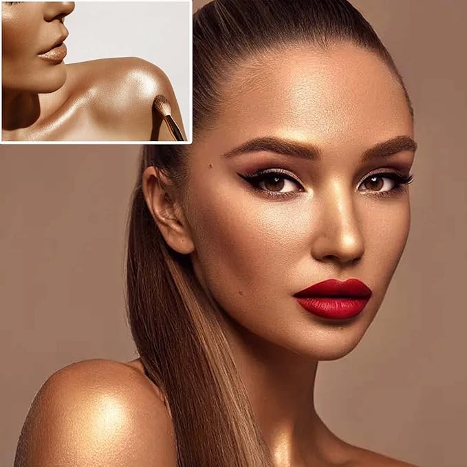 Body Luminizer Liquid Illuminator, Bronze Gold, Skin Foundation Concealer, All Skin Types-BrightBean Baby